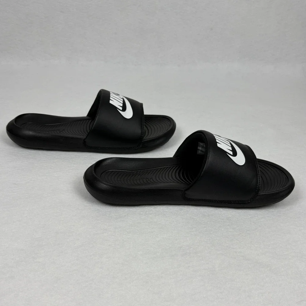 Nike Victori One Mens Slide Sandals Black White CN9675-002 Size 8